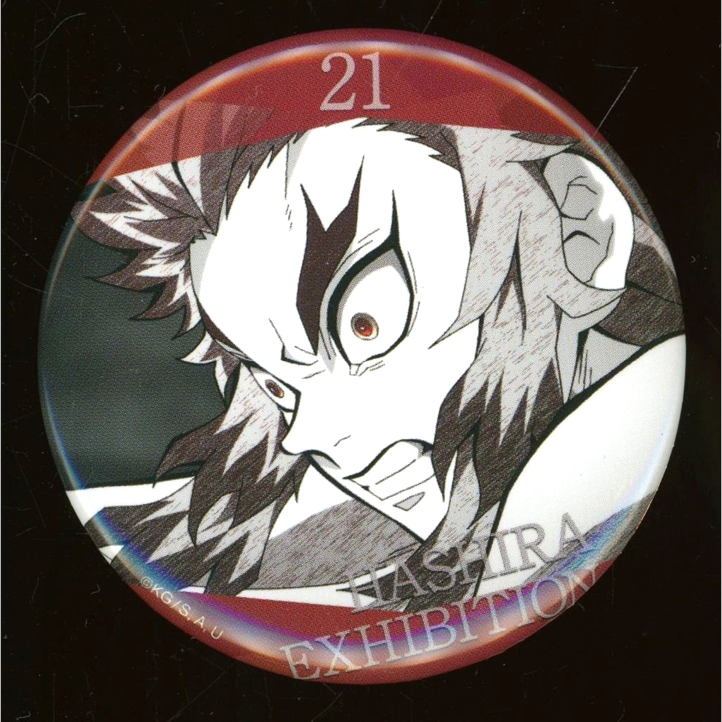 Kyojuro Rengoku Design 21 Anime Demon Slayer Hashira Exhibition And to the Infinity Castle Hashira Hyakkei Emotional Button 40 [USED]