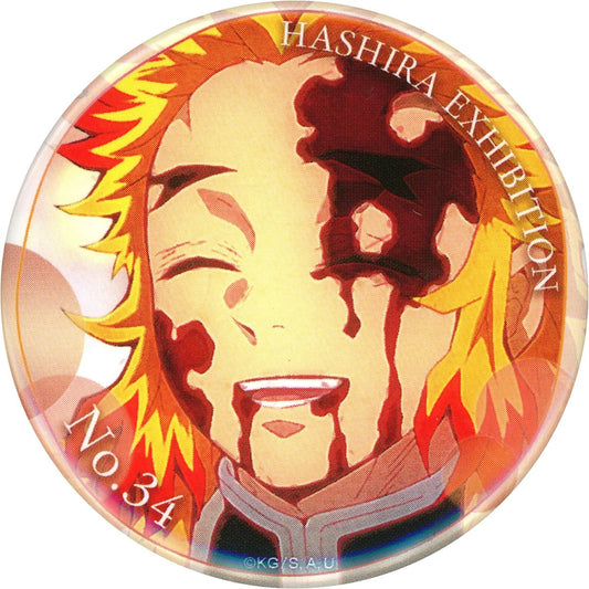 Kyojuro Rengoku Demon Slayer: Kimetsu no Yaiba Design 34 Hashira Hyakkei Emotional Button 40 Hashira Exhibition And to the Infinity Castle [USED]