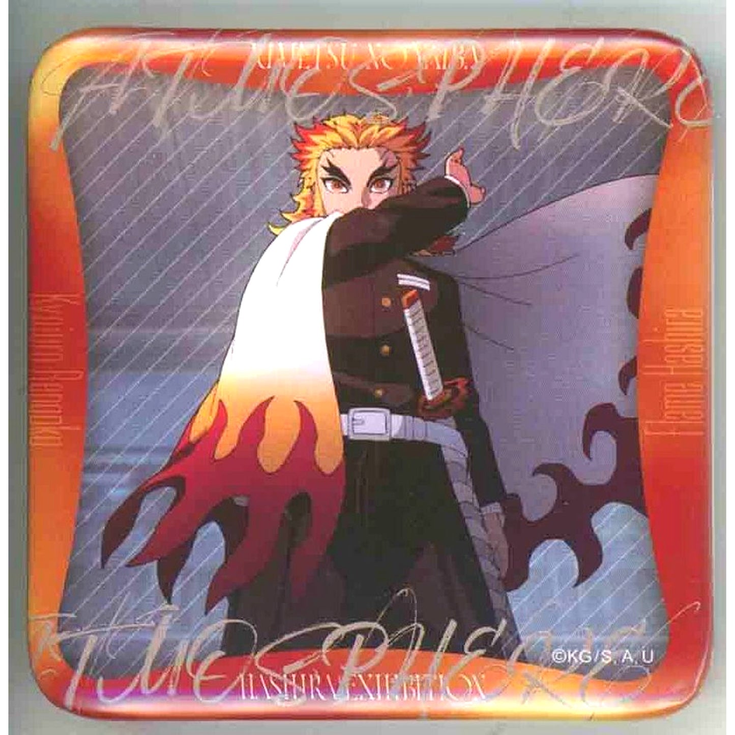 Kyojuro Rengoku Design 44 Demon Slayer: Kimetsu no Yaiba Hashira Exhibition -And to the Infinity Castle- Hashira 100 Views Maniac Button 15 [USED]