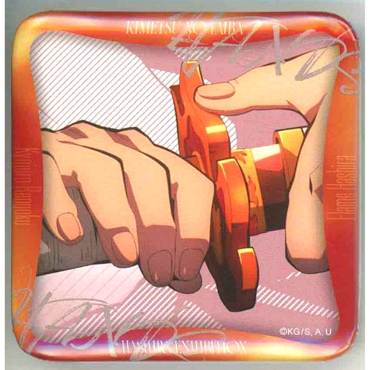 Kyojuro Rengoku Design 45 Anime Demon Slayer Hashira Exhibition And to the Infinity Castle Hashira Hyakkei Maniac Button 15 [USED]