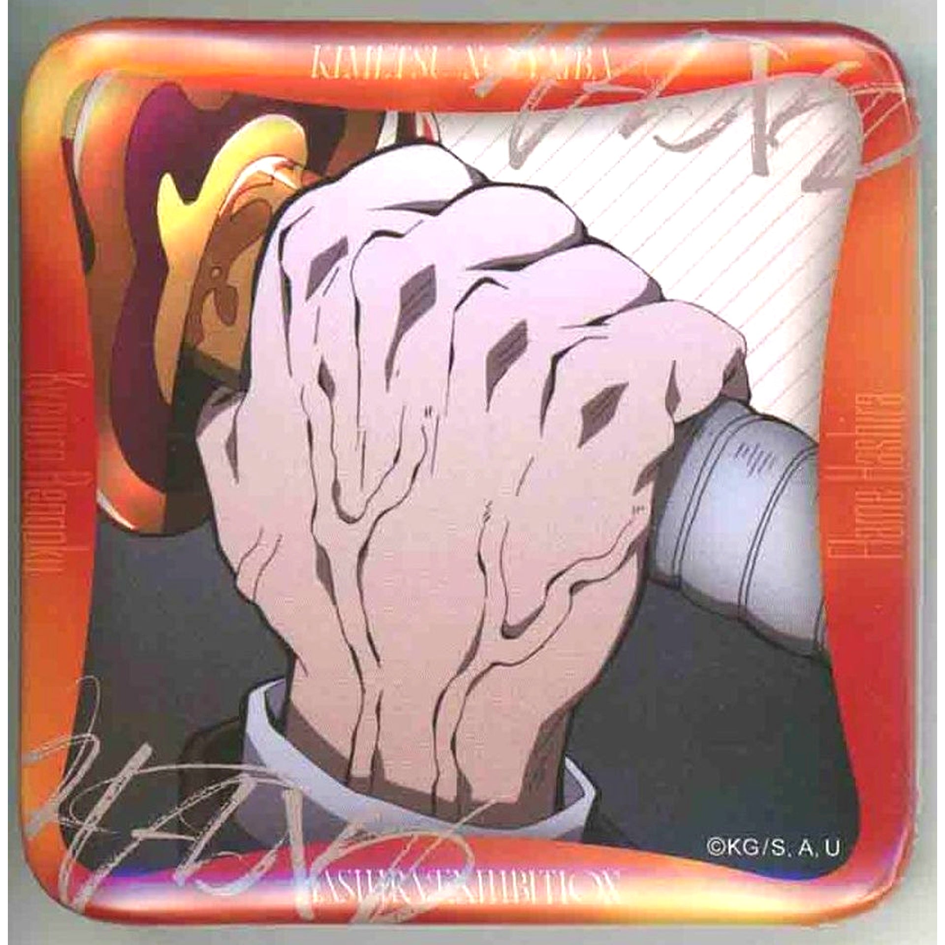 Kyojuro Rengoku Design 51 Demon Slayer Anime Hashira Exhibition To the Infinity Castle Hashira 100 Views Maniac Button 15 [USED]