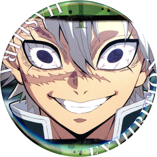 Sanemi Shinazugawa Design 1 Demon Slayer Kimetsu no Yaiba Hashira Exhibition And to the Infinite Castle Hashira Hyakkei Emotional Button 40 [USED]
