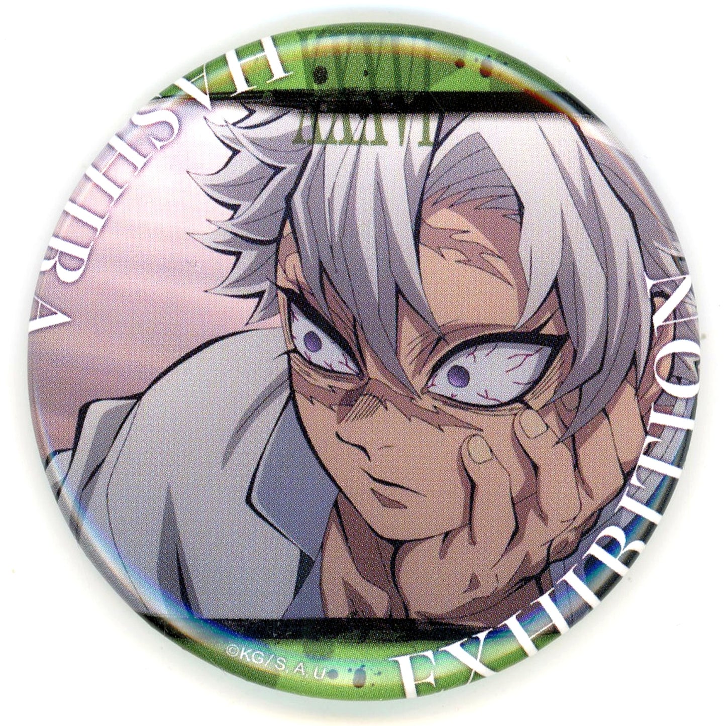 Sanemi Shinazugawa Design 36 Anime Demon Slayer Hashira Exhibition And To The Infinity Castle 100 Views of Hashira Emotional Button 40 [USED]