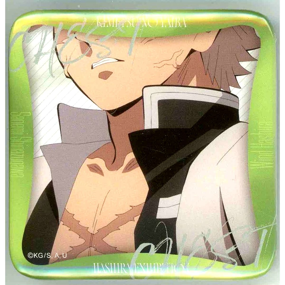 Sanemi Shinazugawa Design 54 Demon Slayer: Kimetsu no Yaiba Hashira Exhibition And to the Infinity Castle Hashira Hyakkei Maniac Button 15 [USED]