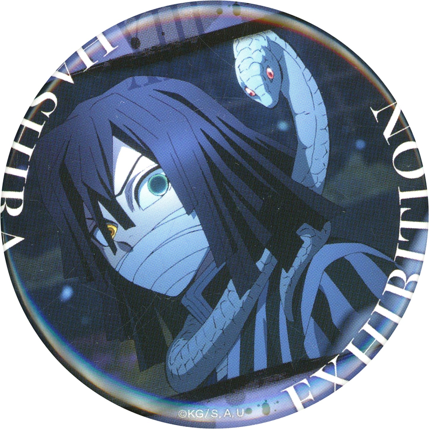 Obanai Iguro Design 13 Demon Slayer Emotional Button 40 Hashira Exhibition And to the Infinity Castle Hashira Hyakkei [USED]