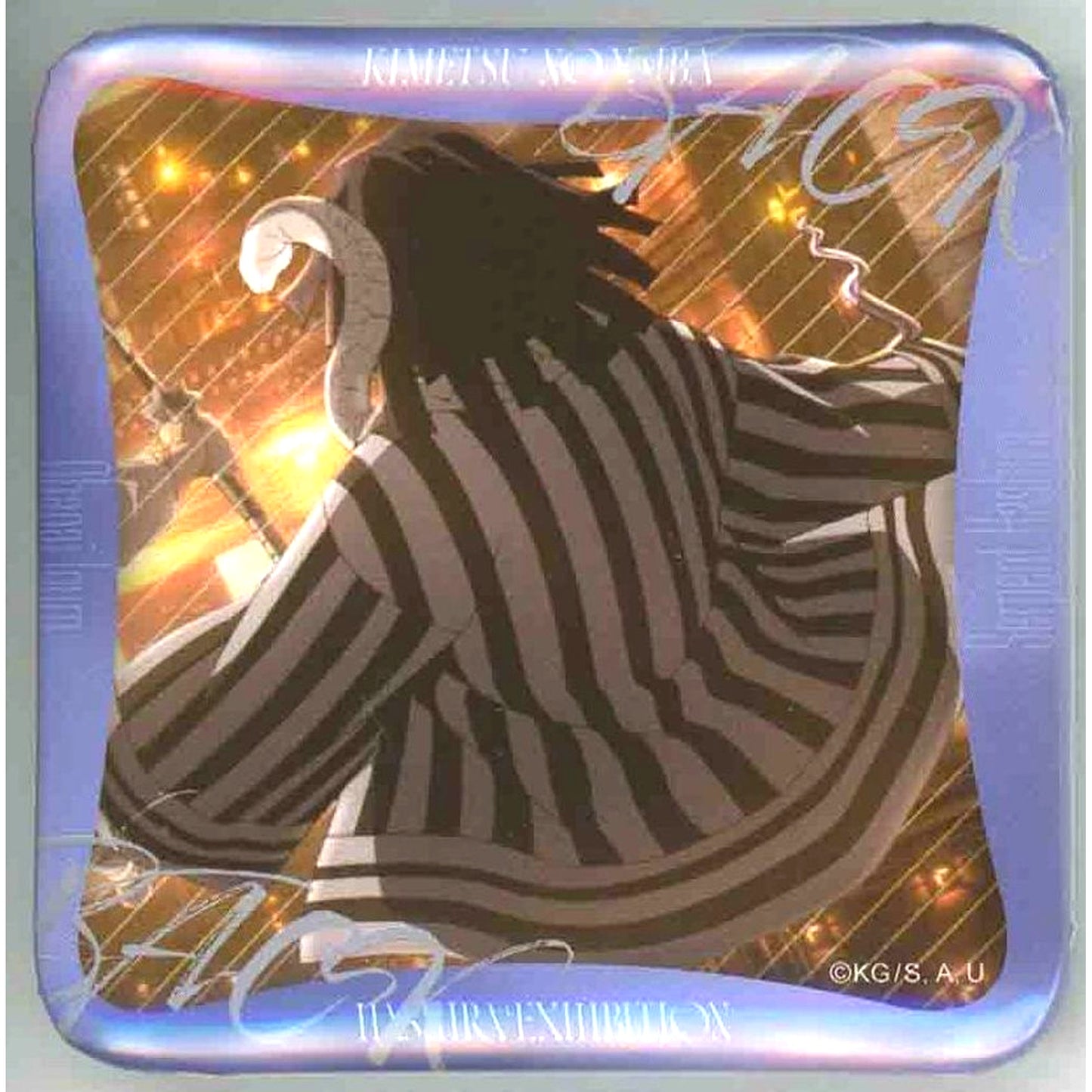 Obanai Iguro Design 48 Anime Demon Slayer Hashira Exhibition To Infinity Castle Hashira 100 Views Maniac Button 15 Obanai Iguro [USED]