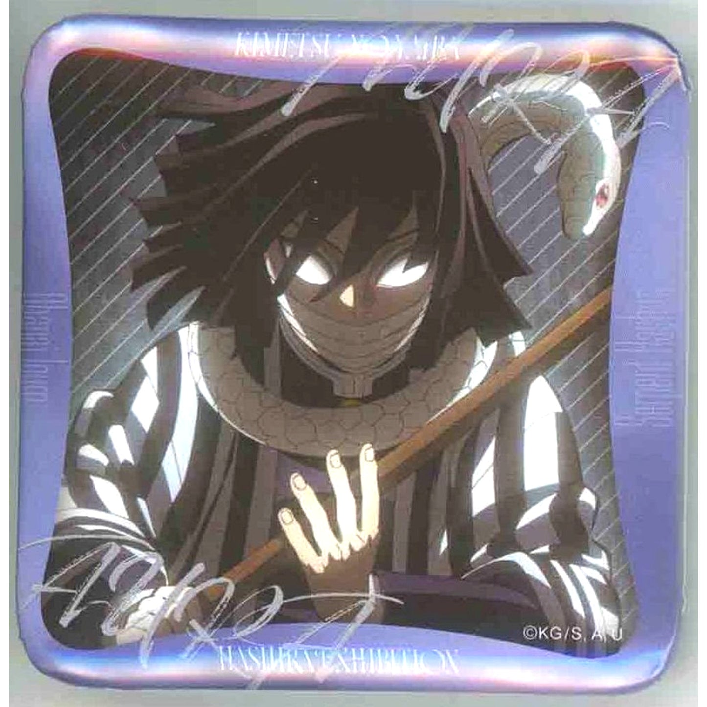 Obanai Iguro Design 52 Demon Slayer Anime Hashira Exhibition To the Infinity Castle Hashira 100 Views Maniac Button 15 [USED]