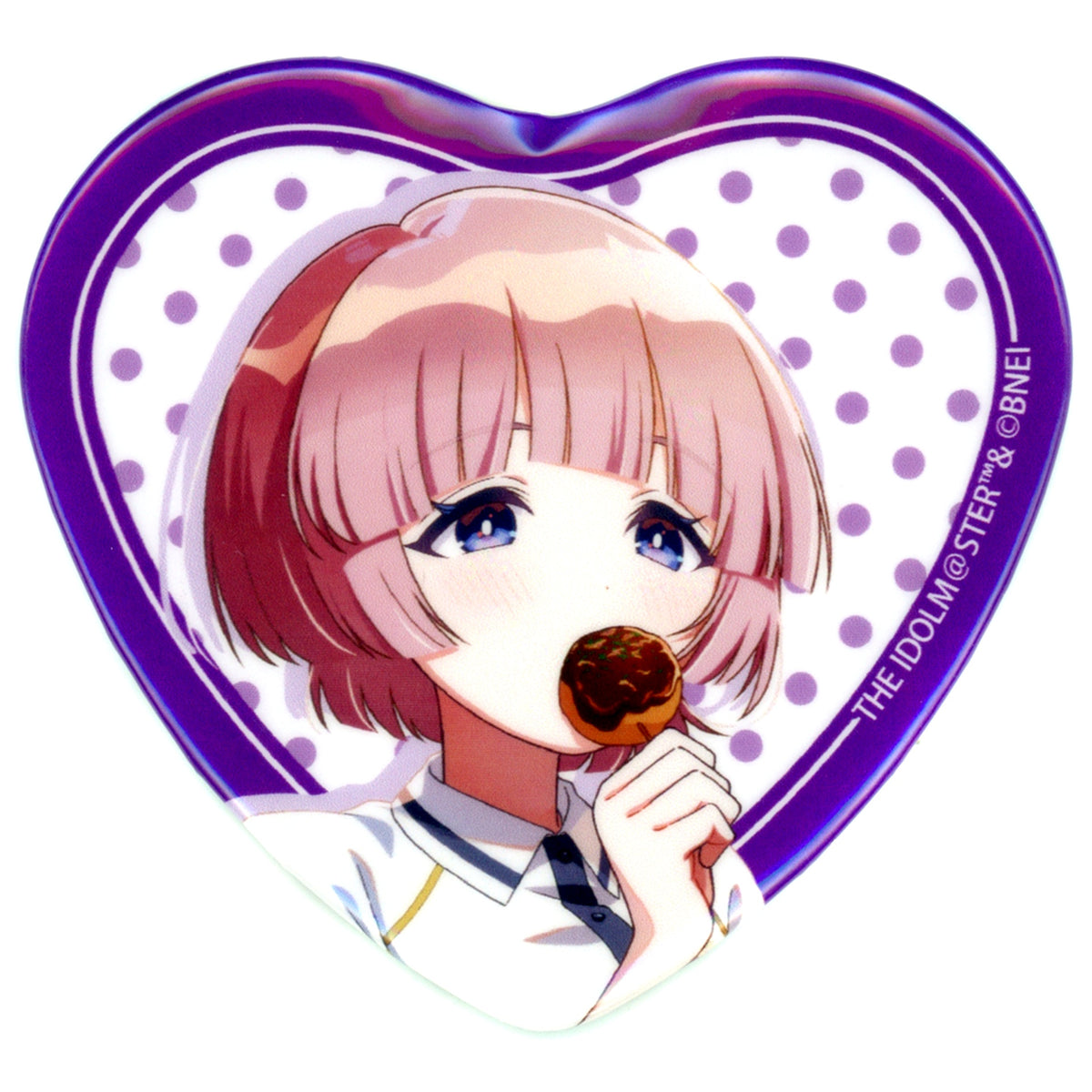 Mao Arimura Gakuen Idolmaster Debut Live Hatsu Tour Hatsukoi Performance Commemoration Official Trading Heart Button [USED]