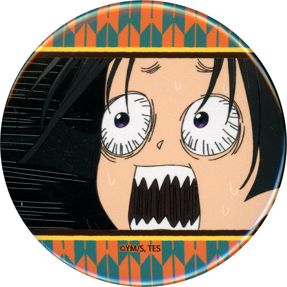 Tokiyuki Hojo Facing Left Eyes Popping Out The Elusive Samurai x Bakudanyaki Honpo Ikebukuro Store Exclusive Pop-up Trading Button [USED]