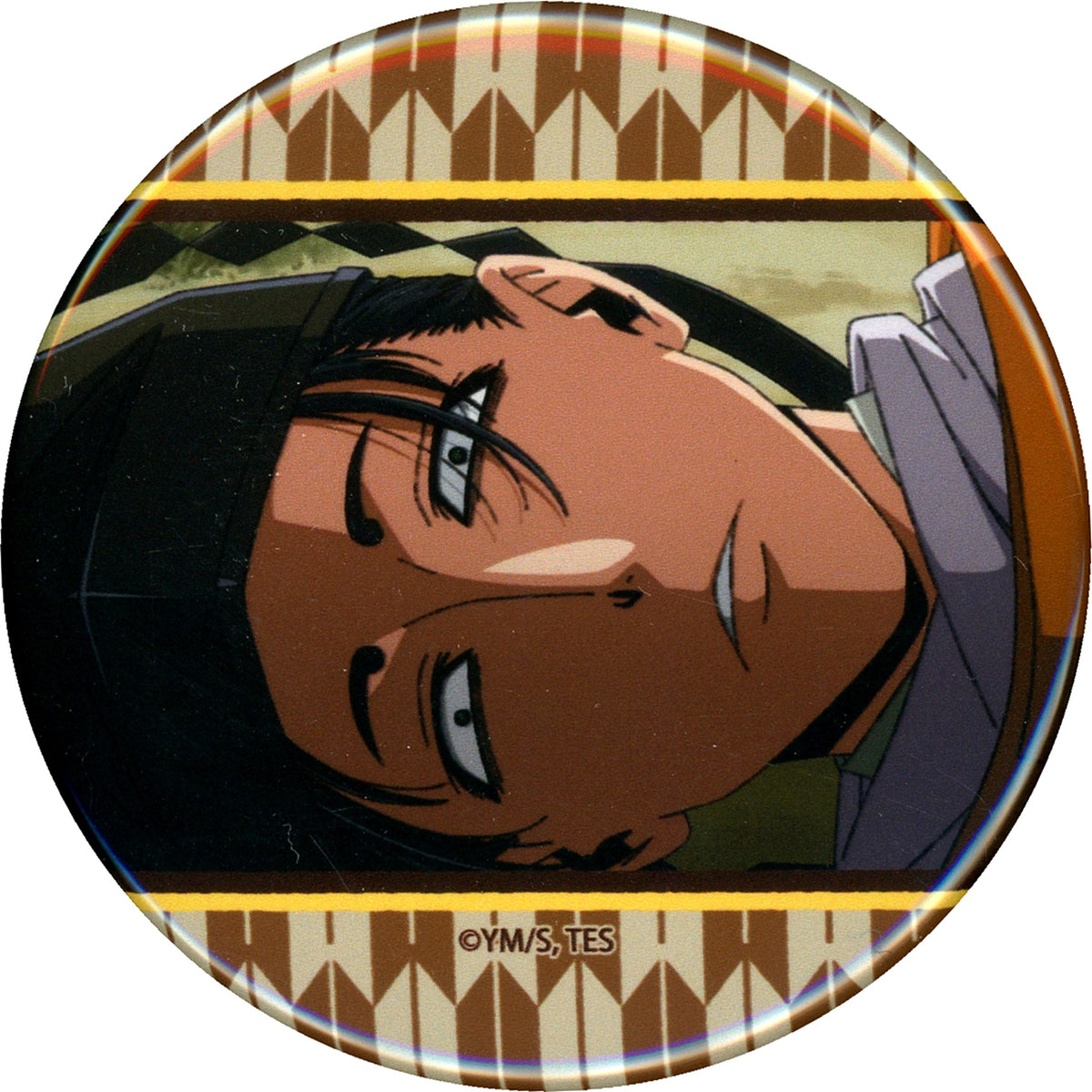 Yorishige Suwa Sideways Peek The Elusive Samurai x Bakudanyaki Honpo Ikebukuro Store Exclusive Pop-up Trading Button [USED]