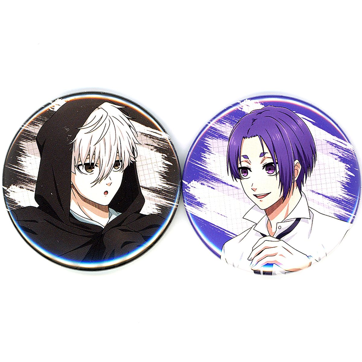 Set of 2 Seishiro Nagi and Reo Mikage Blue Lock: Episode Nagi Button Only from Blu-ray Blue Lock: Episode Nagi Limited Edition Animate Purchase Bonus [USED]