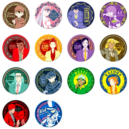Set of 14 Detective Conan Character Button Collection [USED]