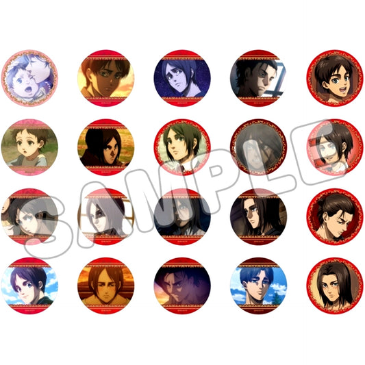 Eren Yeager Badge Set of 20 Attack on Titan [USED]