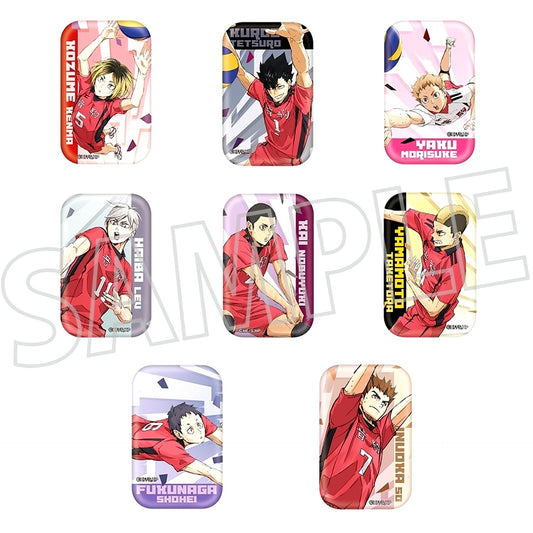 Set of 8 Nekoma High School Haikyu!! Square Button Collection [USED]