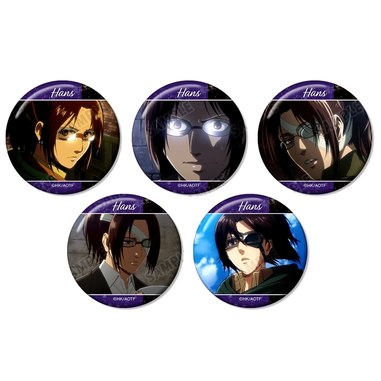 Hange Zoe Scene Badge Set of 5 Attack on Titan [USED]