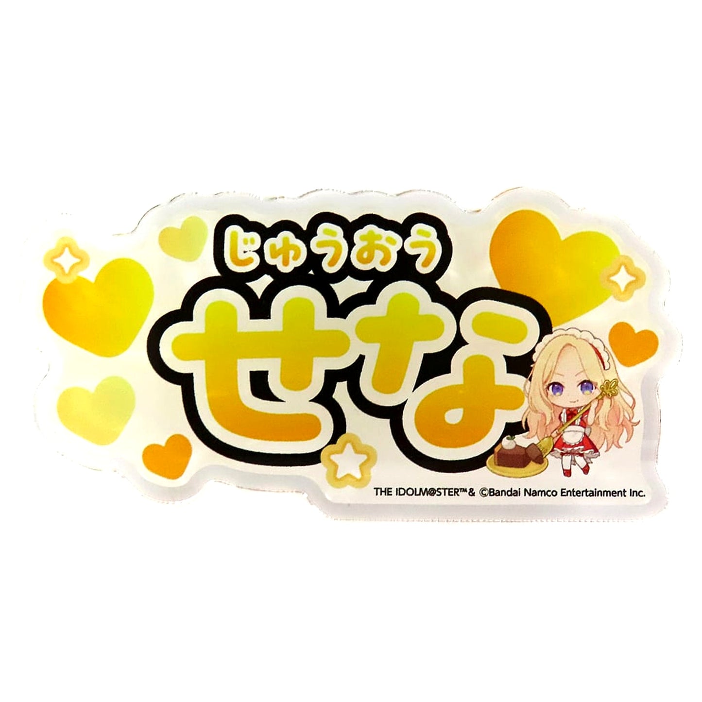 Sena Juo Gakuen Idolmaster SWEETS PARADISE 2nd Trading Name Badge [USED]