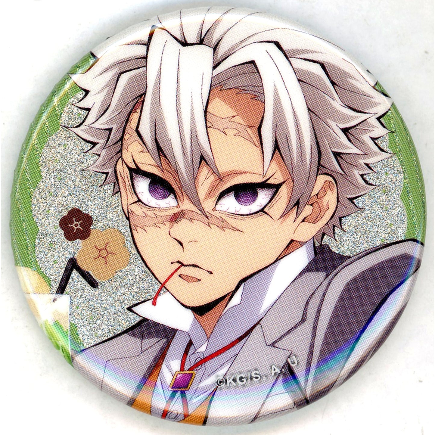 Sanemi Shinazugawa Up Demon Slayer Pure Cafe Random Glitter Button Animate Girls Festival 2024 Goods [USED]