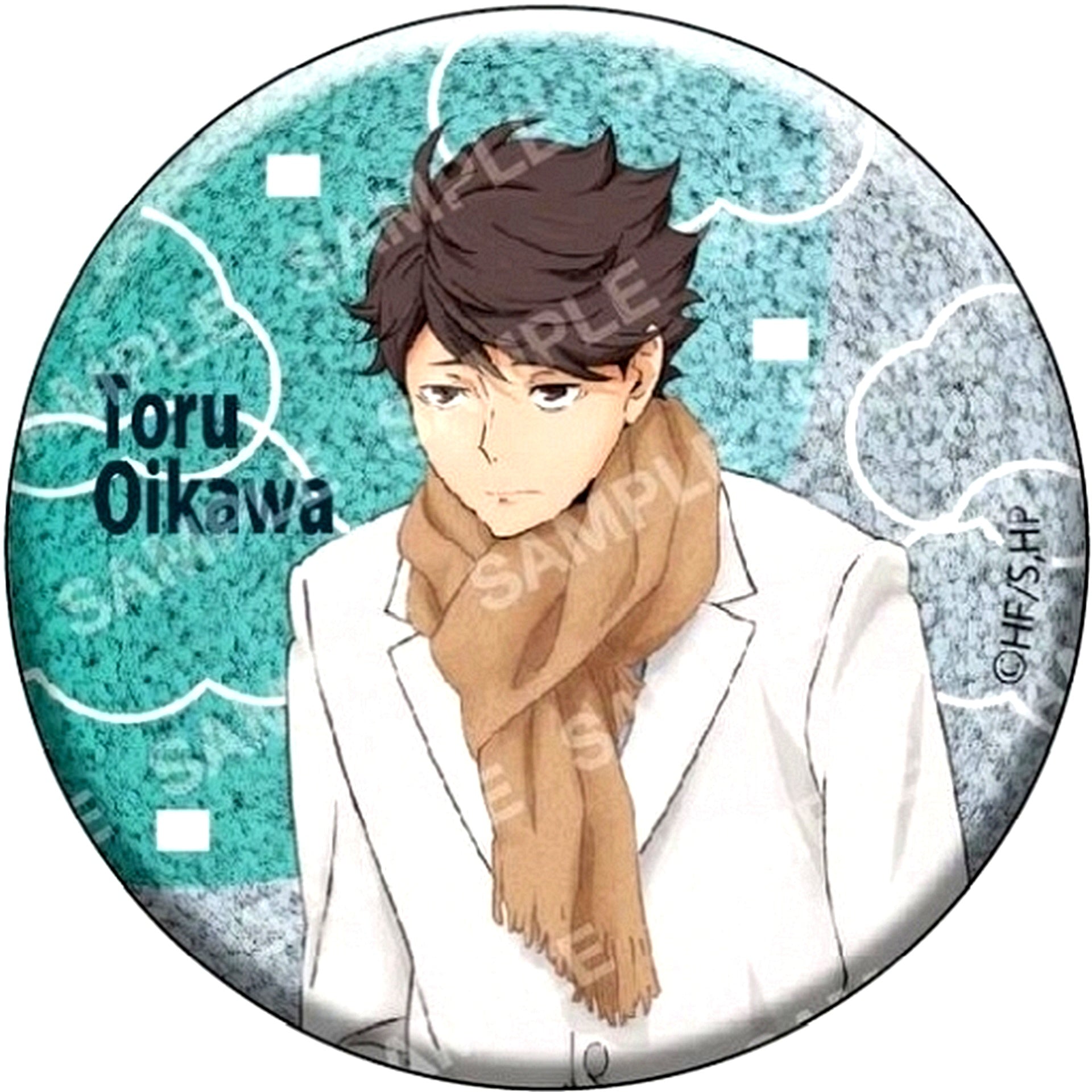 Toru Oikawa Glitter Haikyu!! Button Collection A Weather Copyright 1st [USED]