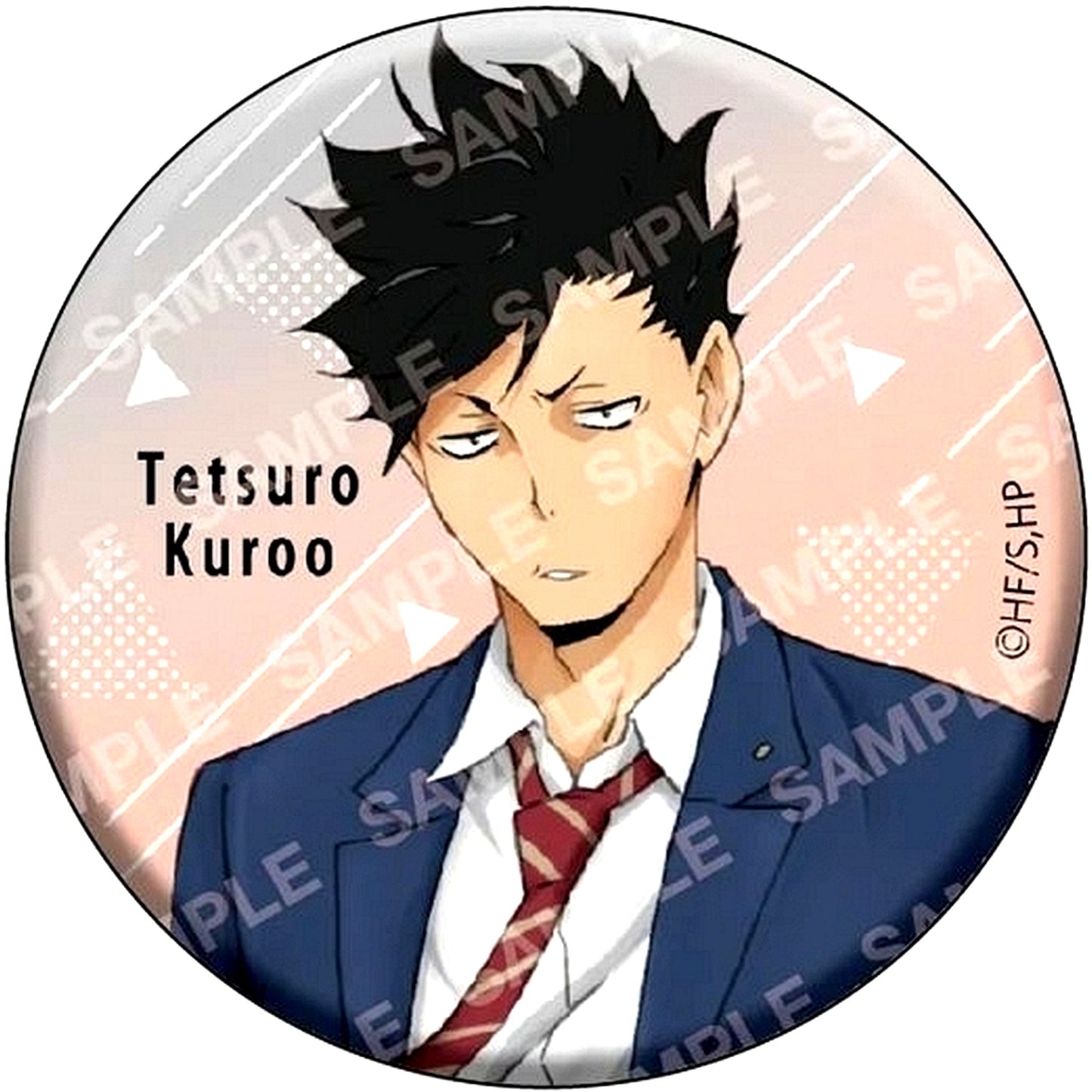 Tetsuro Kuroo Full Color Haikyu!! Button Collection B Weather Copyright 1st [USED]