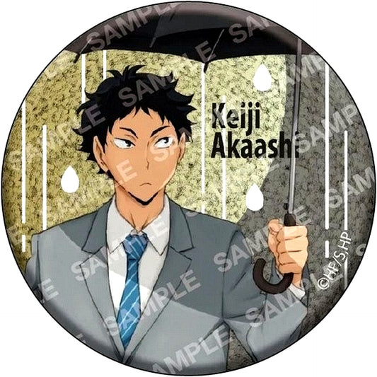Keiji Akaashi Glitter Haikyu!! Button Collection B Weather Copyright 1st [USED]