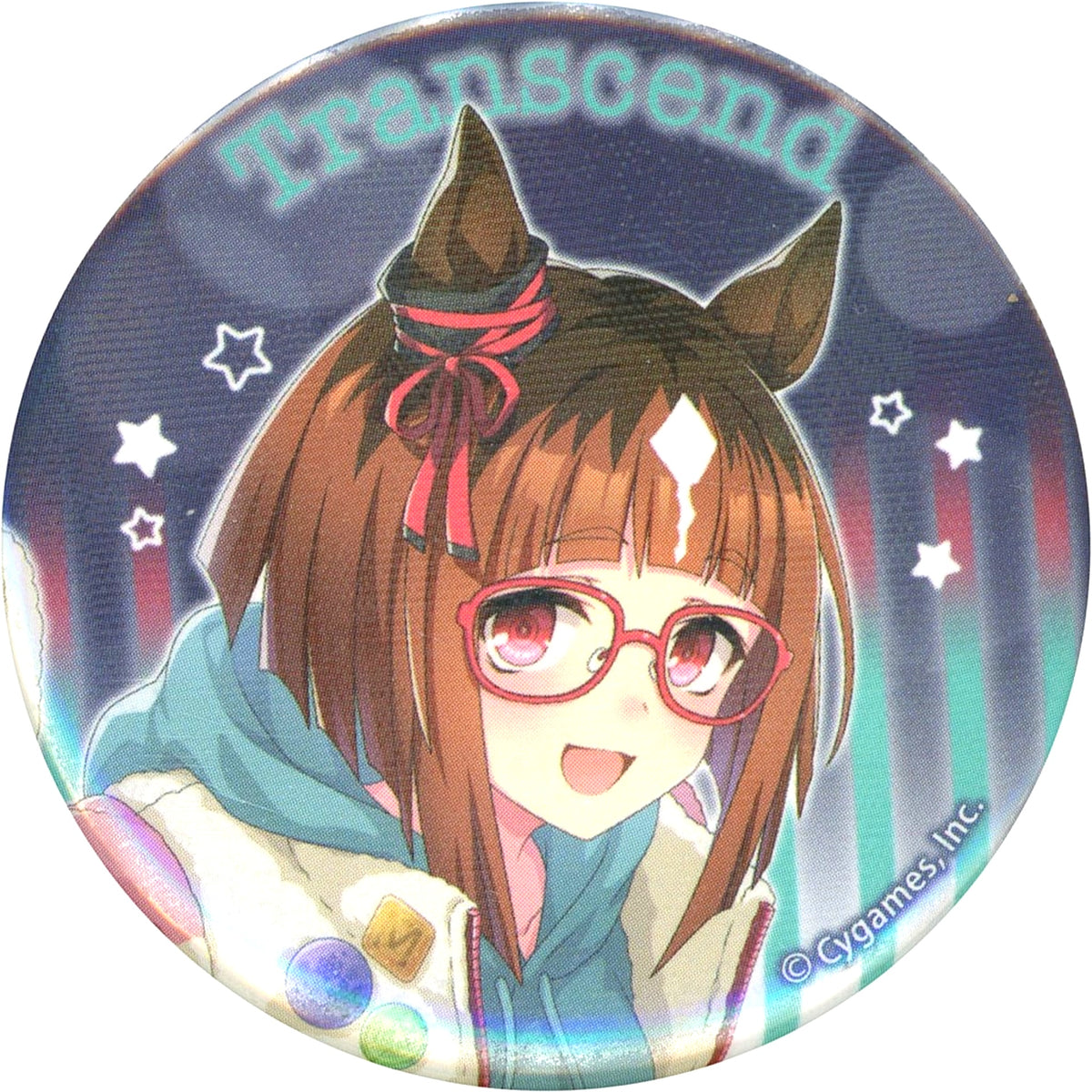 Transcend Uma Musume Pretty Derby x Tokyo Mega Illumi 2024 Holo Character Badge Collection [USED]