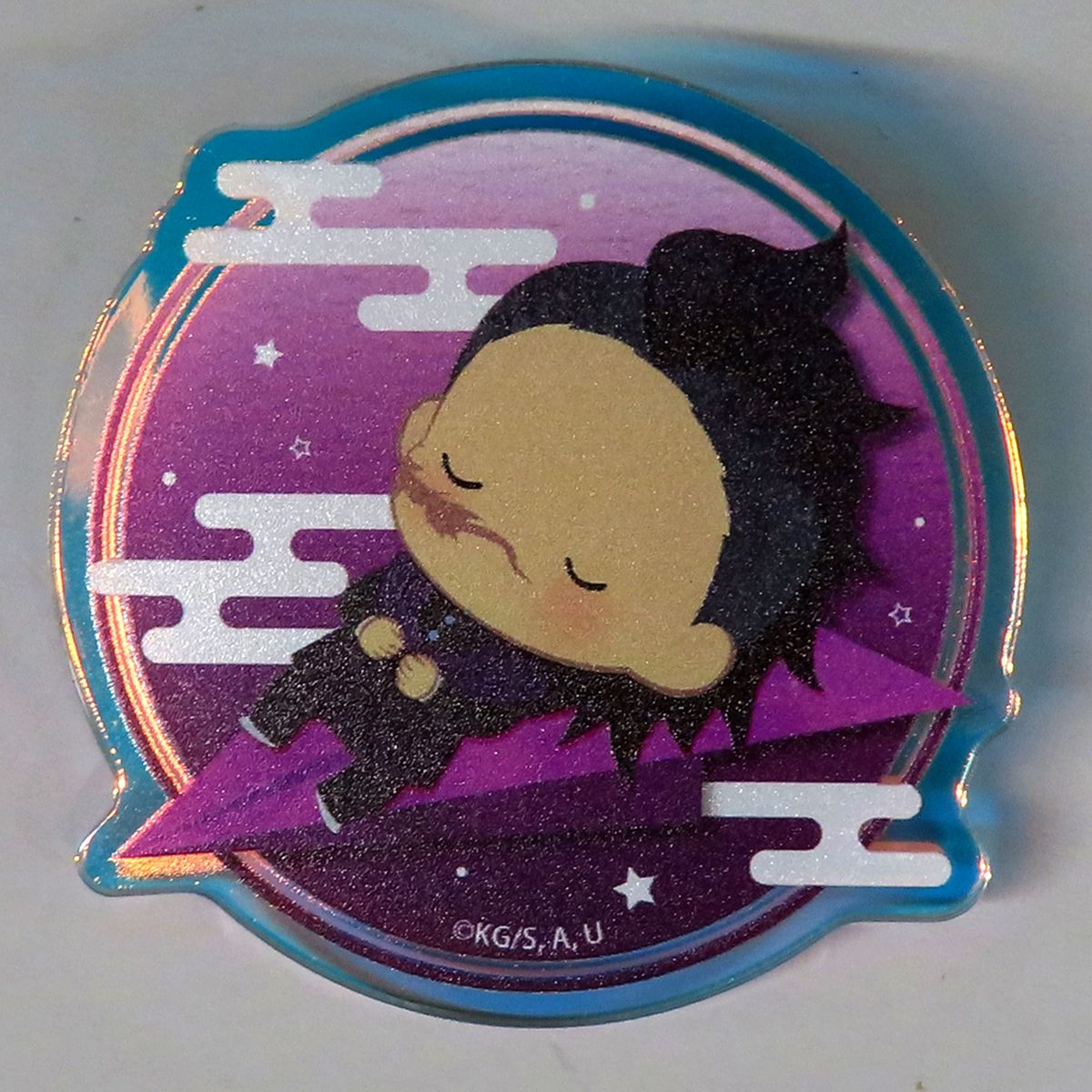 Genya Shinazugawa Demon Slayer: Kimetsu no Yaiba Yurafuwa Random Aurora Acrylic Badge Paper Airplane Ver. vol.1 [USED]