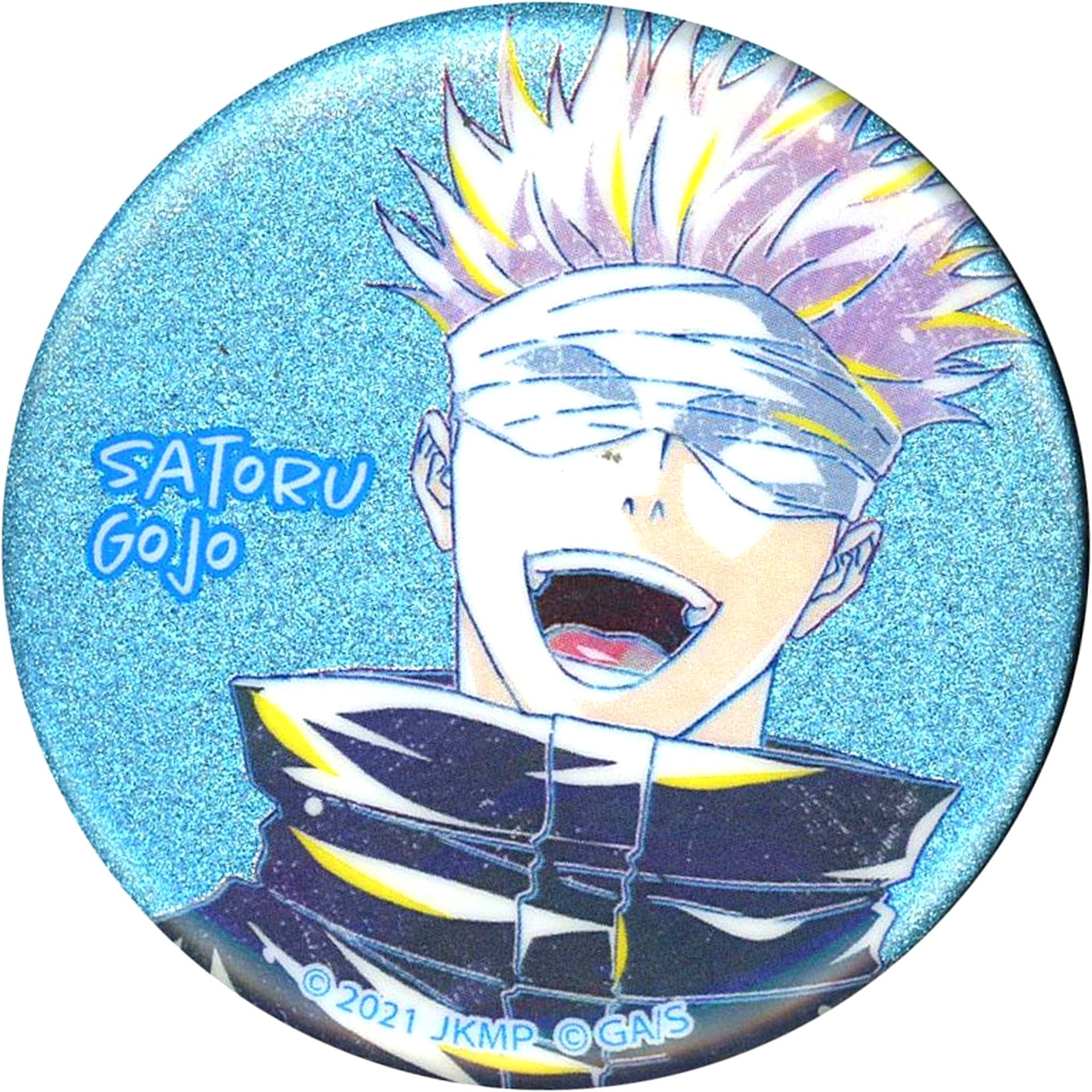 Satoru Gojo Name Ver. Jujutsu Kaisen 0 The Movie Trading Ani-Art Glitter Button POP UP SHOP in TOWER RECORDS [USED]