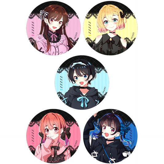 Set of 5 Rent-A-Girlfriend Normal Trading Button Gothic Style Date Clothes [USED]