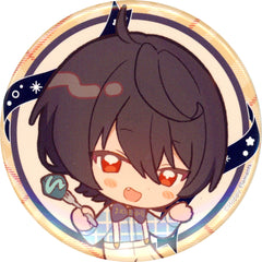 Ritsu Sakuma Ensemble Stars!! Drawn Visual Button Collection B Group ENSEMBLE HOLIDAY!! x animate cafe [USED]
