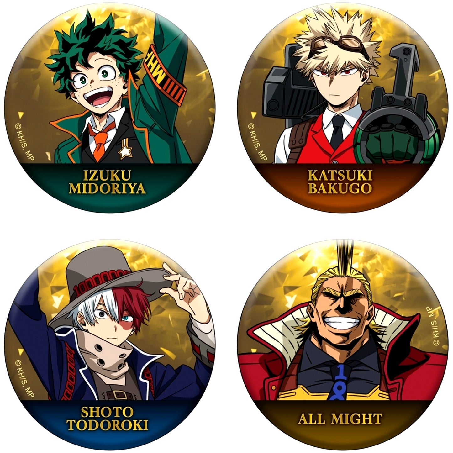 Group My Hero Academia Button Set 4 Pieces [USED]