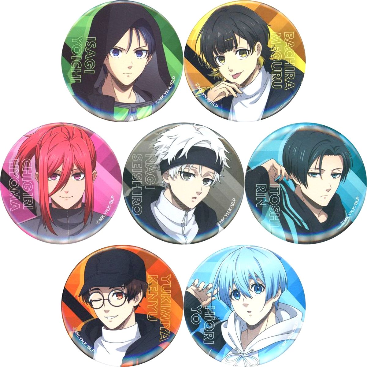 Set of 7 Blue Lock Trading Button FamilyMart Exclusive [USED]