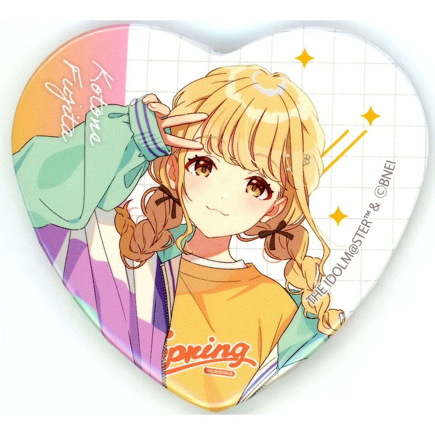 Kotone Fujita Gakuen Idolmaster Trading Heart-shaped Badge FAN+Life Limited [USED]