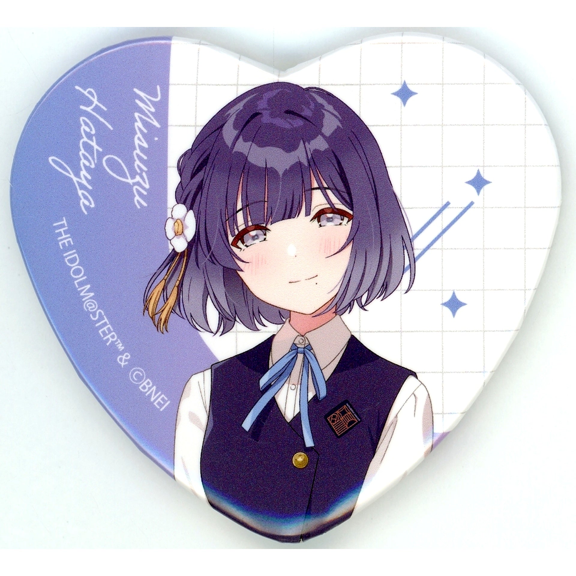 Misuzu Hataya Gakuen Idolmaster Trading Heart-Shaped Badge FAN+Life Limited [USED]