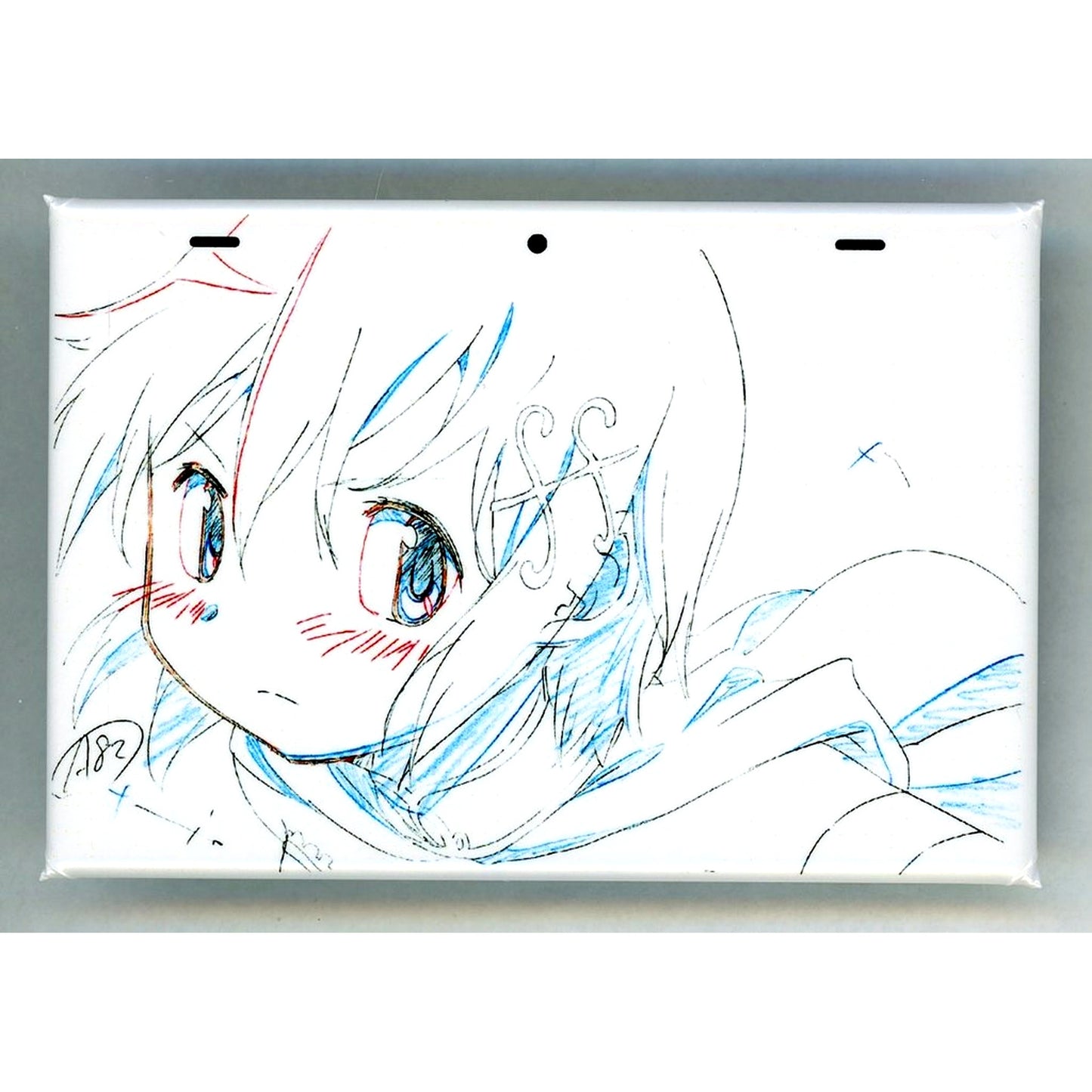 Sayaka Miki Puella Magi Madoka Magica x Monogatari Series Original Art Collection Button MADOGATARI Exhibition [USED]