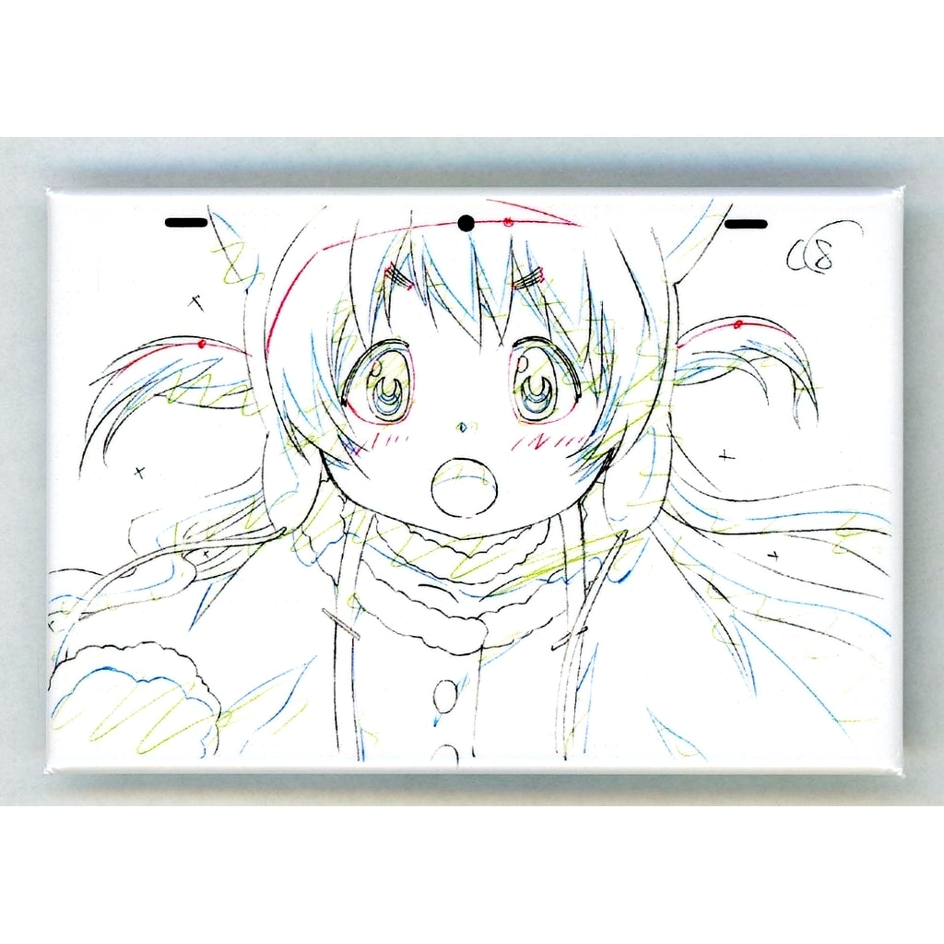 Nagisa Momoe Puella Magi Madoka Magica x Monogatari Series Original Art Collection Button MADOGATARI Exhibition [USED]