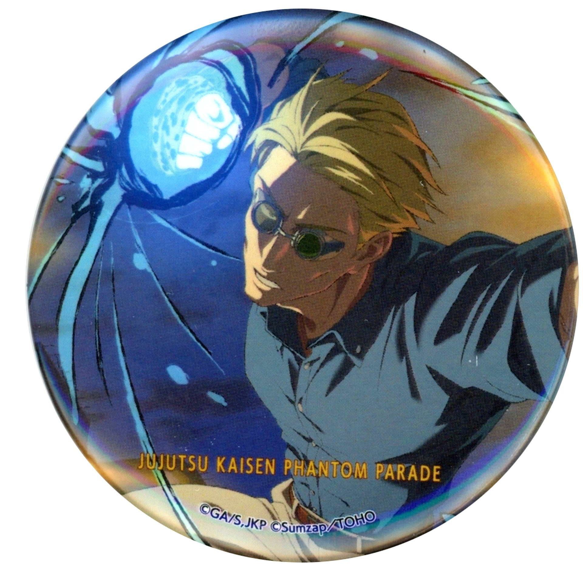 Kento Nanami Vol. 4 Jujutsu Kaisen Phantom Parade Trading Illustration Button [USED]