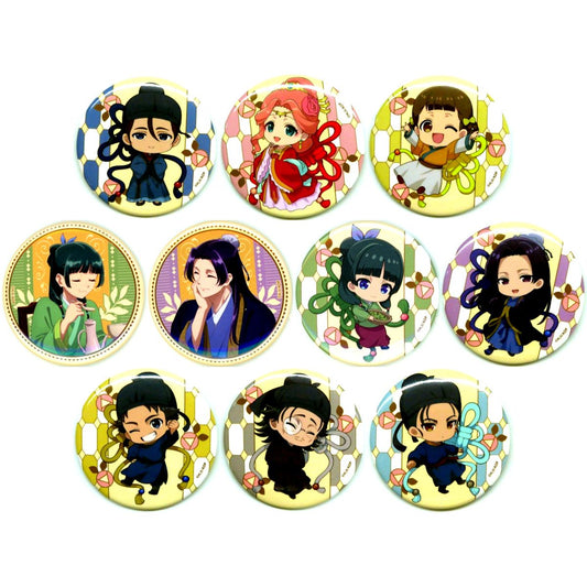 Set of 10 The Apothecary Diaries x Chugai Grace Cafe Trading Button [USED]