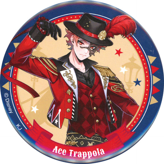 Ace Trappola Disney Twisted Wonderland Trading 75mm Button Playful Dress Ver. Animate Girls Festival 2024 Goods [USED]