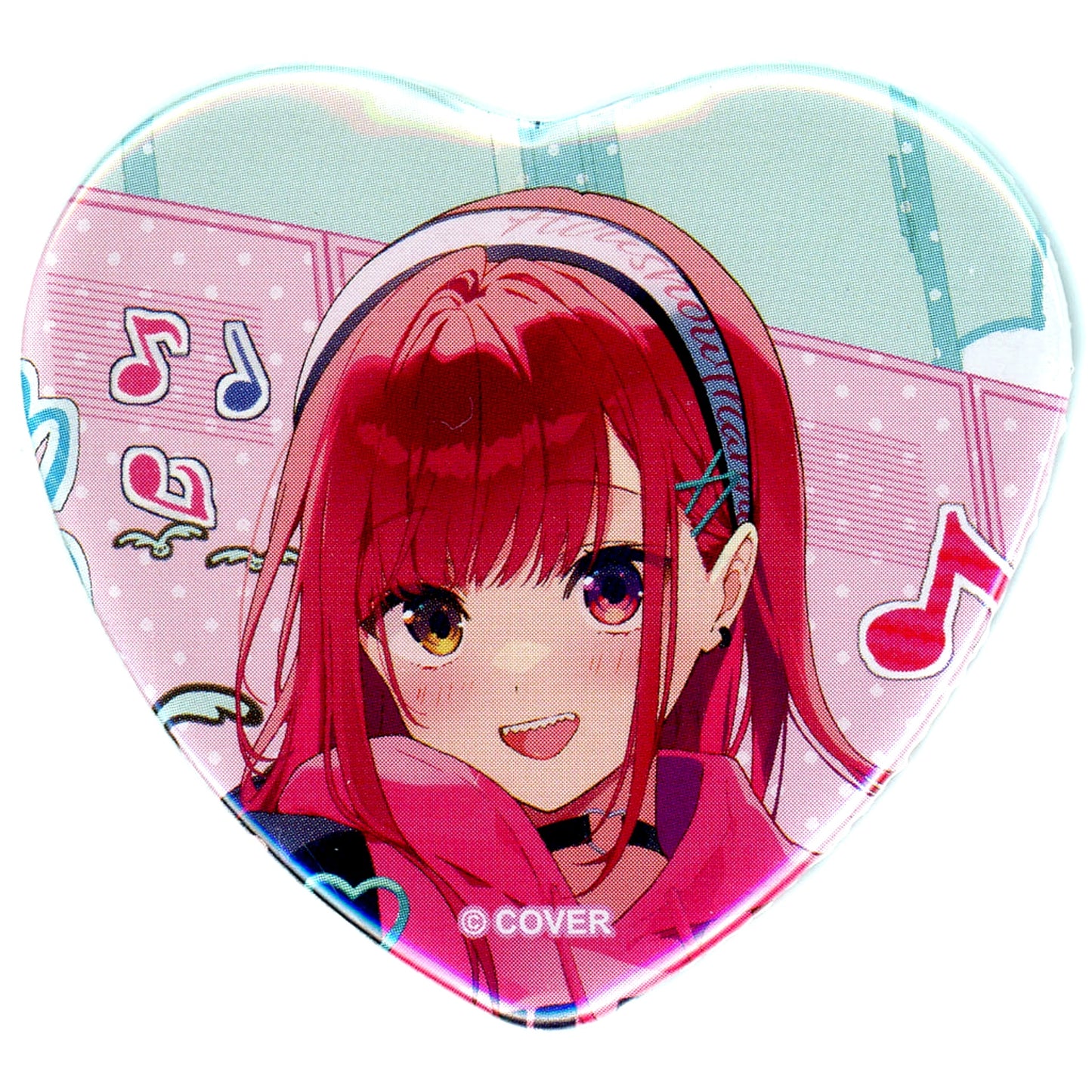 Virtual YouTuber hololive Houshou Marine Heart-Shaped Button holoReve collection no.3 ONLY SHOP & Fair [USED]