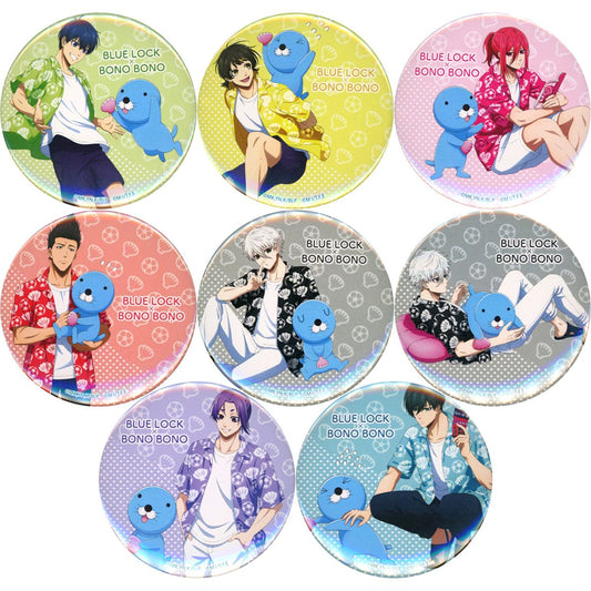 Set of 8 Blue Lock x Bonobono in TSUTAYA Vol. 3 Dream Bonobono Land Button [USED]