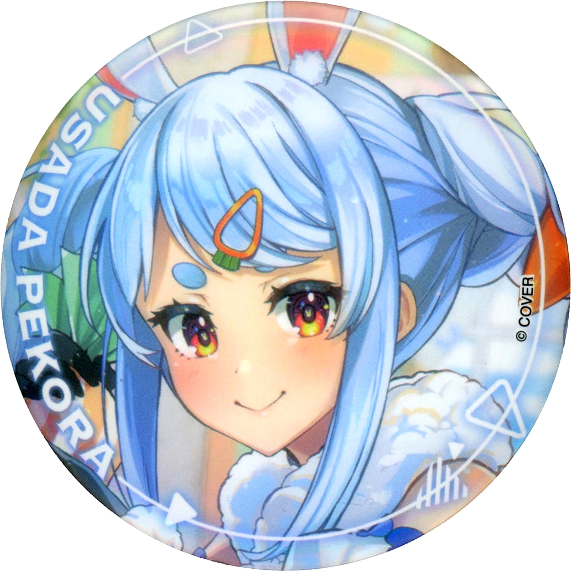 hololive Virtual YouTuber Usada Pekora Art Selection Illustration Mouth Closed Only Button [USED]