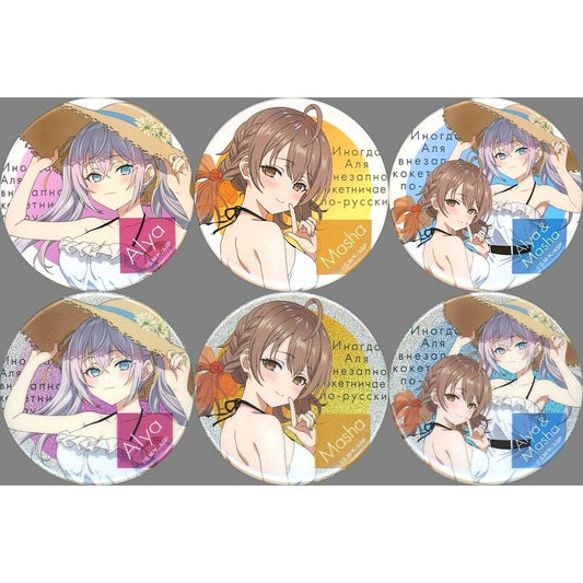 Set of 6 Alya Sometimes Hides Her Feelings in Russian Button TSUTAYA POP UP SHOP Blind [USED]