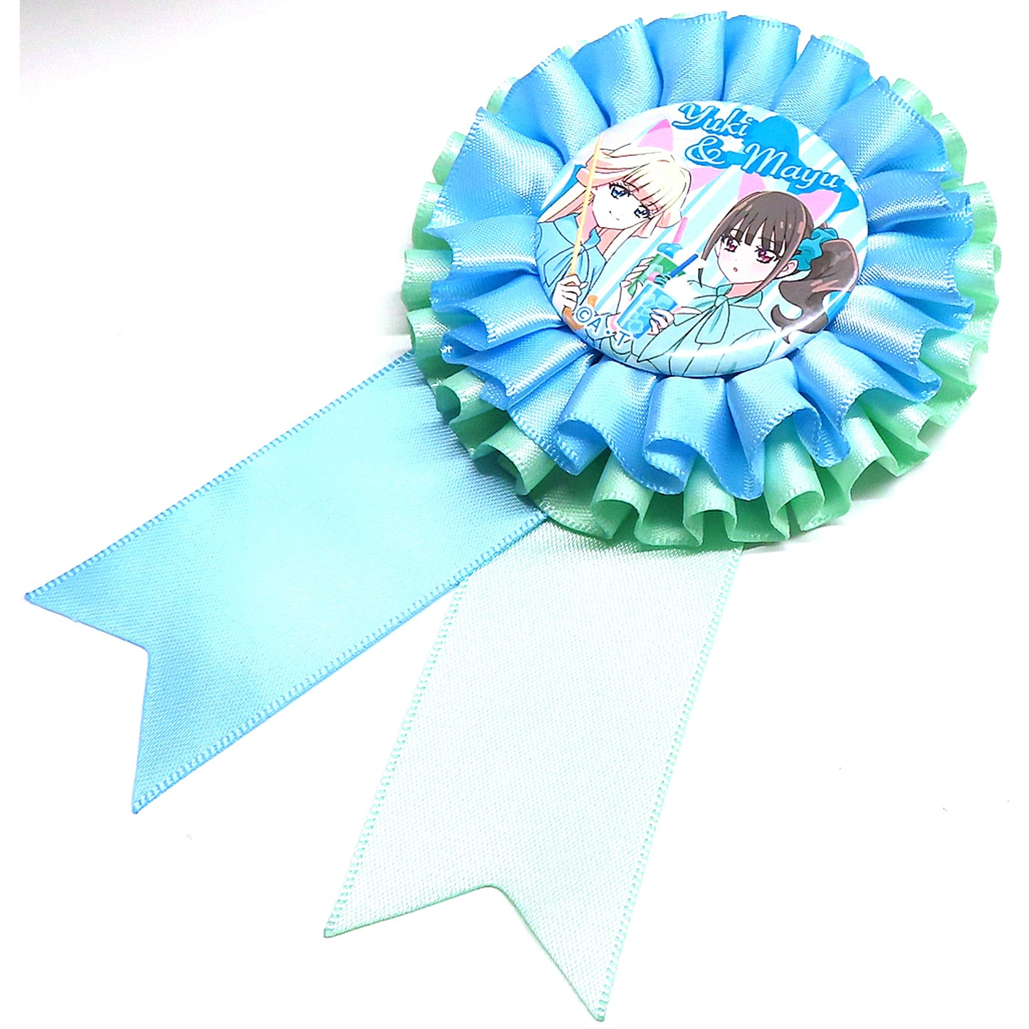 Yuki Nekoyashiki & Mayu Nekoyashiki Wonderful Precure Rosette Badge Wonderful Precure The Movie Dokidoki Game no Sekai de Daibouken Release Commemoration Precure Pretty Store Branch 2024 in Marui [USED]