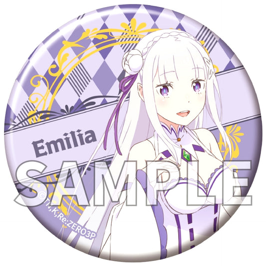 Emilia Re:ZERO Starting Life in Another World 3rd Season Trading Glitter Button Vol 1 [USED]