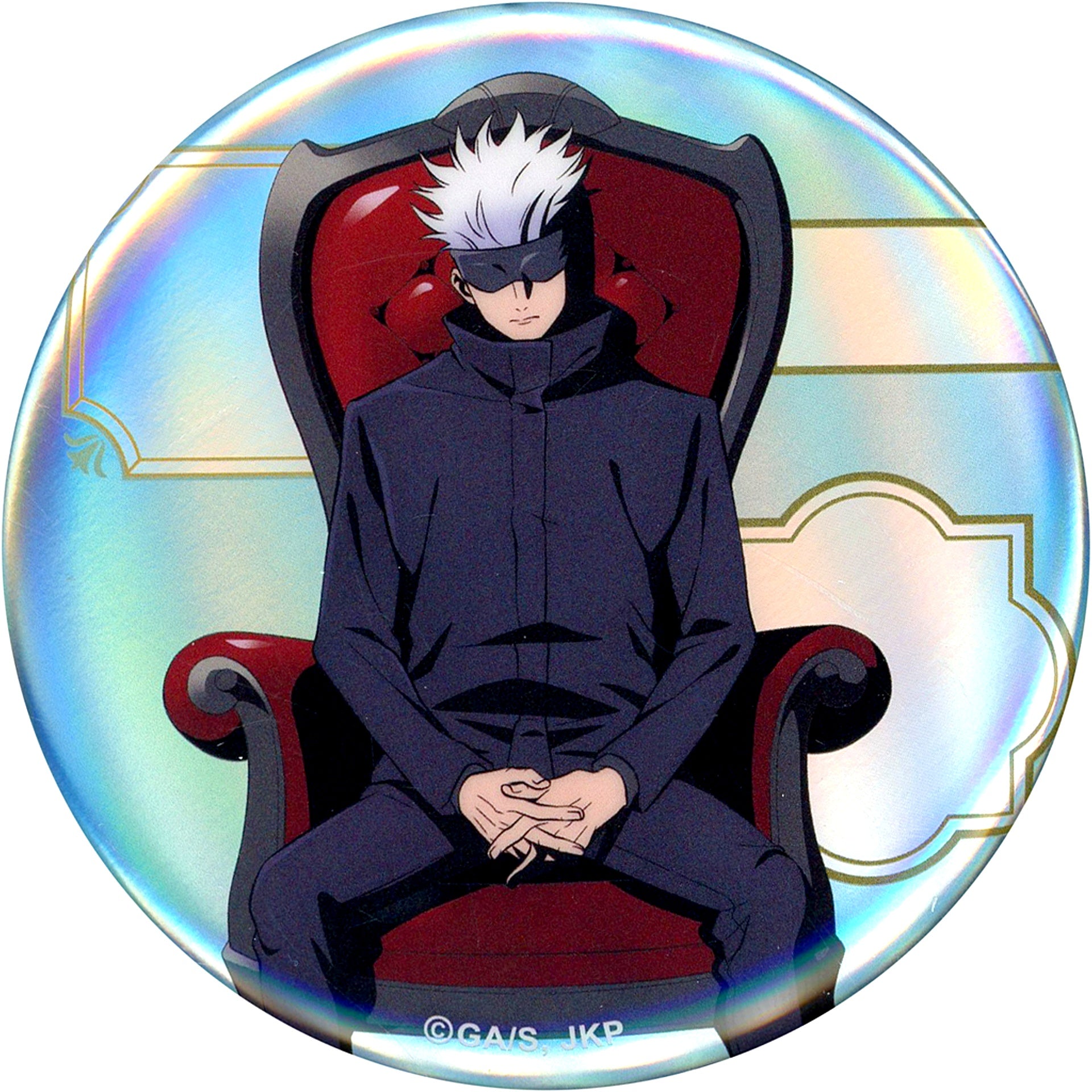 Satoru Gojo Aurora Jujutsu Kaisen Trading Button Chair Red Plaza in Loft [USED]