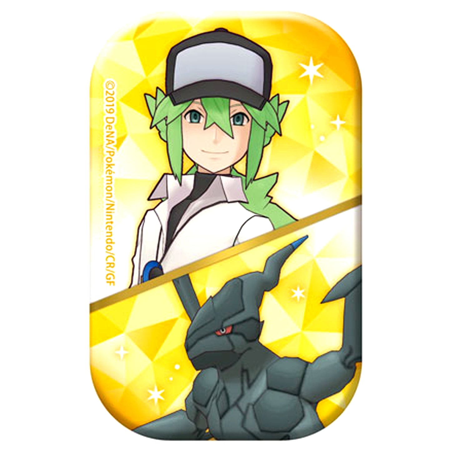 N & Zekrom Pokemon Masters EX Square Button [USED]