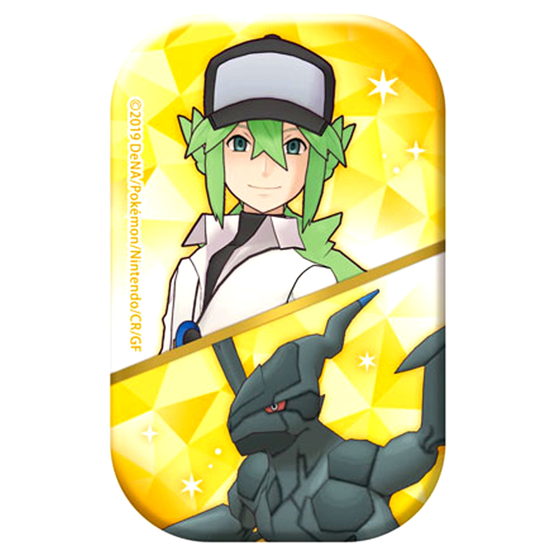 N & Zekrom Pokemon Masters EX Square Button [USED]