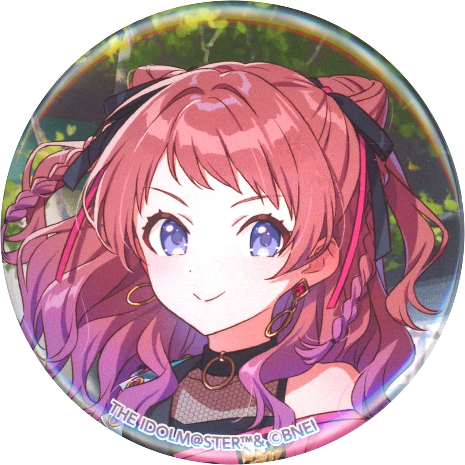 Saki Hanami Gakuen Idolmaster The 1st Period Official Trading Badge [USED]