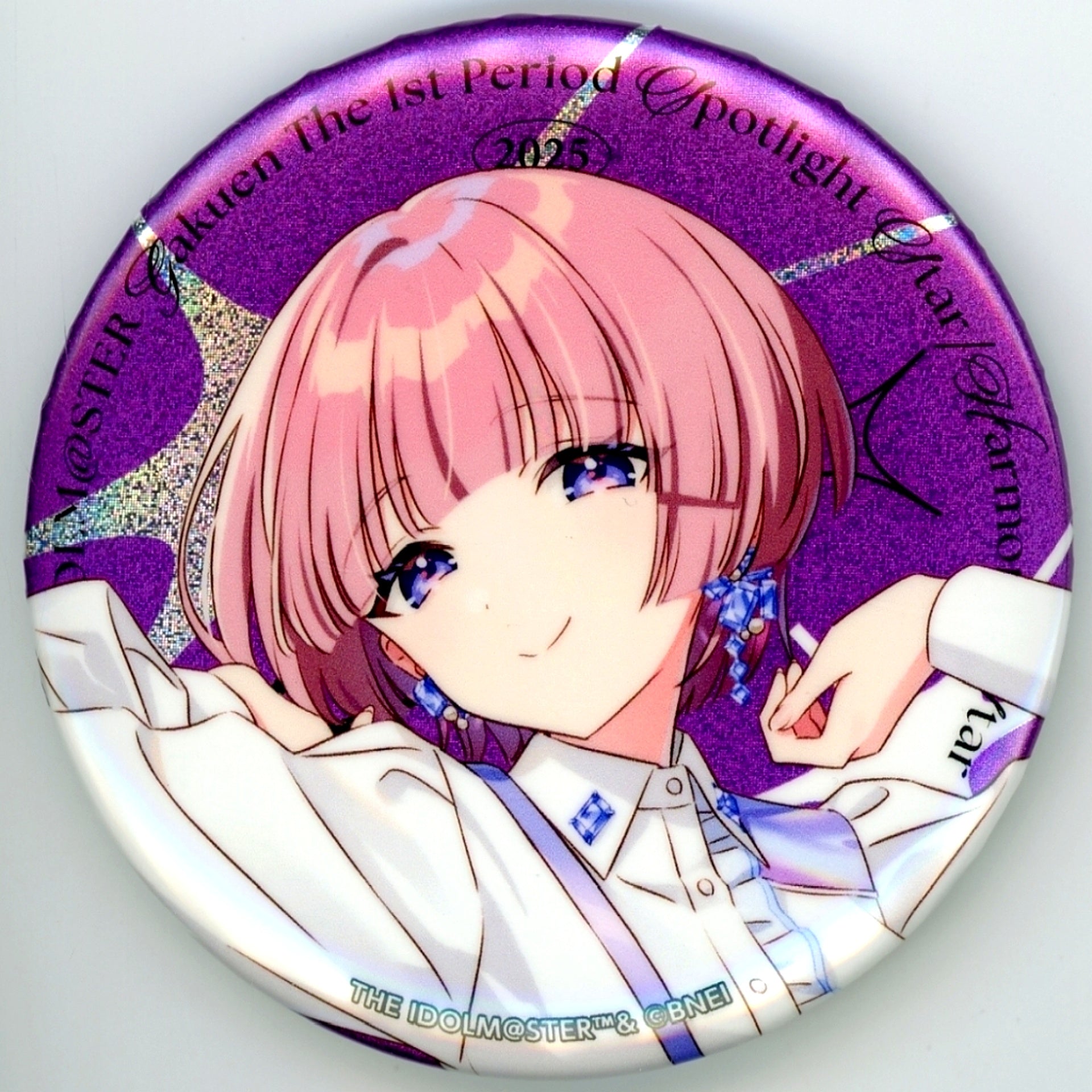 Mao Arimura Official 75mm Glitter Badge Gakuen Idolmaster The 1st Period [USED]