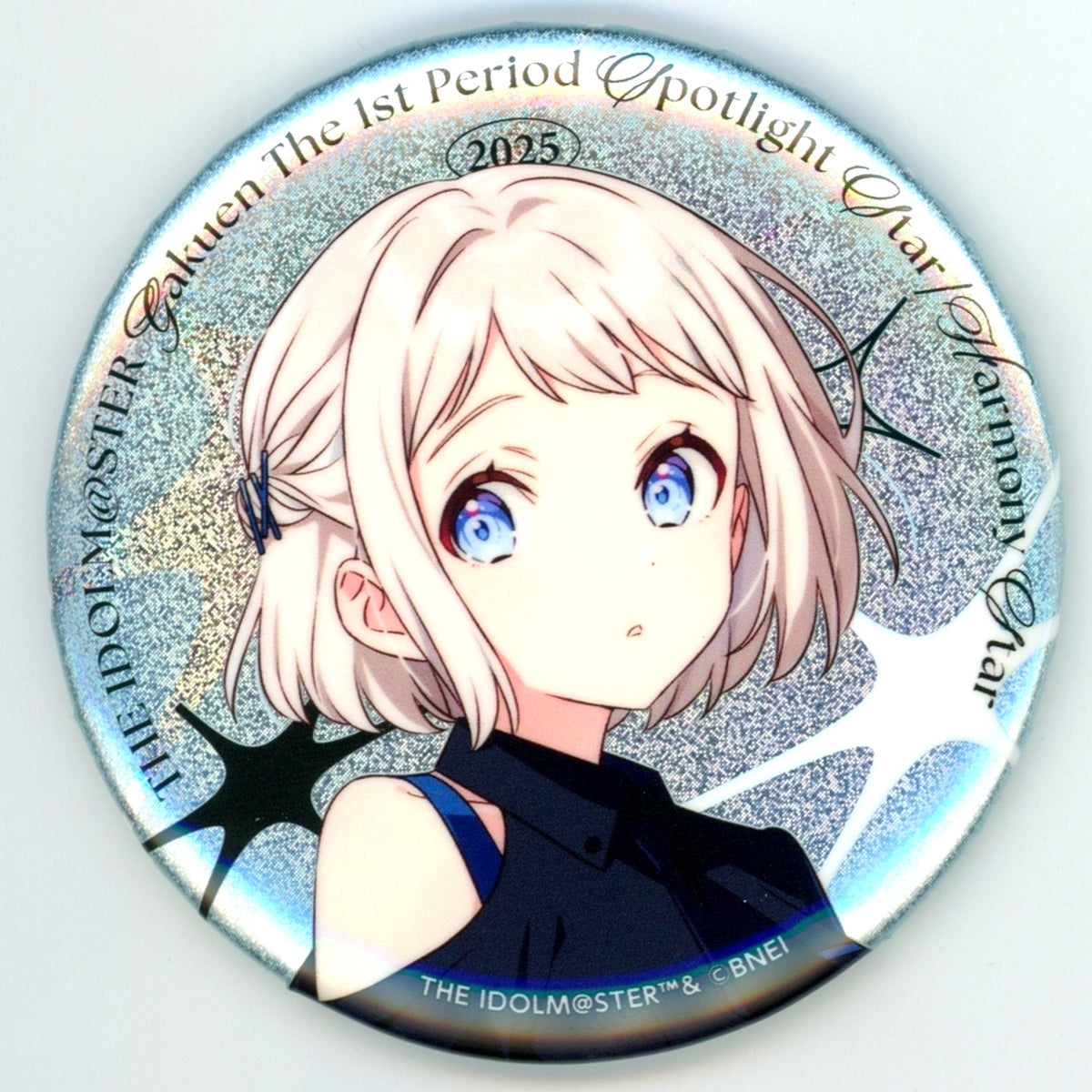 Lilja Katsuragi Gakuen Idolmaster The 1st Period Official 75mm Glitter Button [USED]